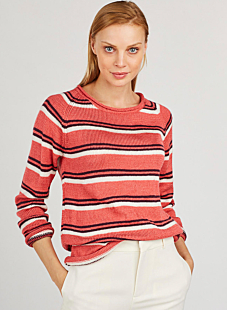 Fine striped sweater