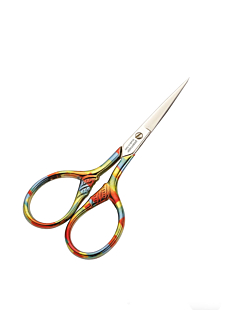 Coloured straight embroidery scissors, 9 cm