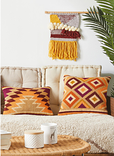 Berber cross-stitch cushion kit, 30 cm x 40 cm