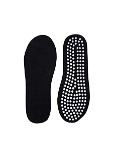 Black sew-on soles for slipper socks, size EUR 37 (UK 4)