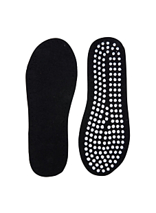 Black sew-on soles for slipper socks, size EUR 40 (UK 7)