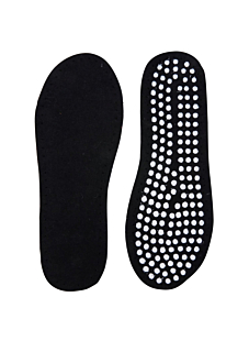 Black sew-on soles for slipper socks, size EUR 41 (UK size 8)