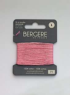 Pink embroidery thread, 10 metres, Bergère de France