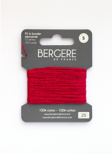 Turkey-red embroidery thread, 10 metres, Bergère de France