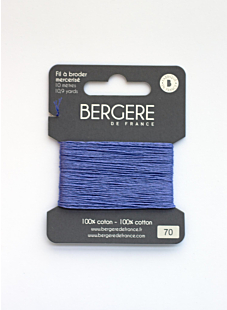 Bluebonnet embroidery thread, 10 metres, Bergère de France