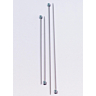 Straight needles, grey aluminium, 4 mm - 50 cm